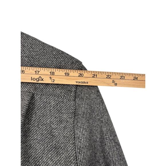 N.E. Limited Wool Blend Tweed Mens Jacket Shacket NWT Large Gray Campcore Cabin - Picture 7 of 14